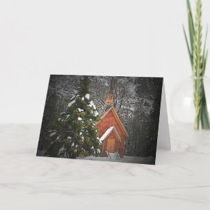 Mountain Chapel Christmas Card Feiertagskarte