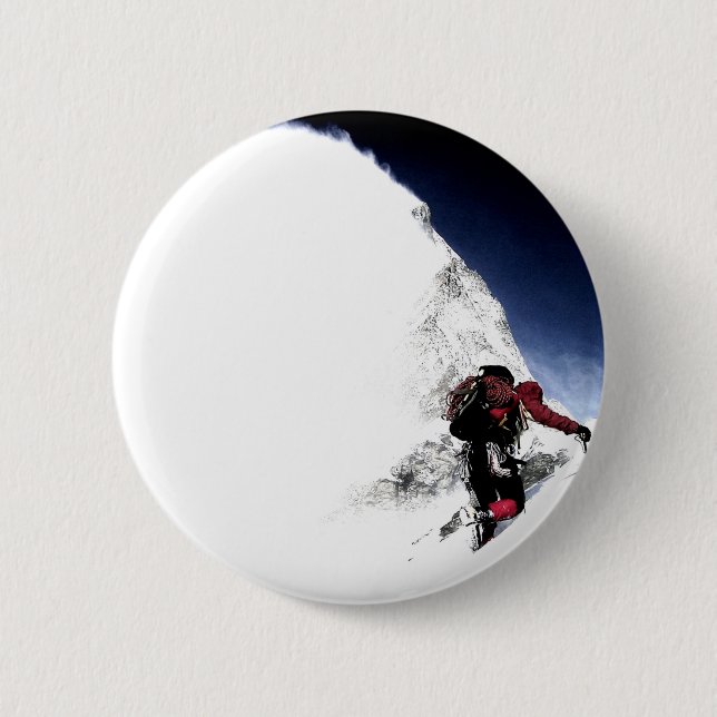 Mountain Climber Extreme Sports Button (Vorderseite)