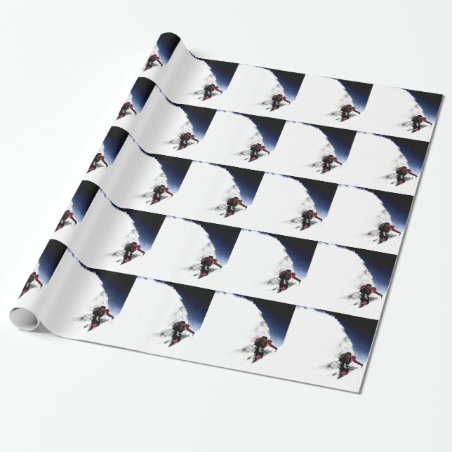 Mountain Climber Extreme Sports Geschenkpapier (Ungerollt)