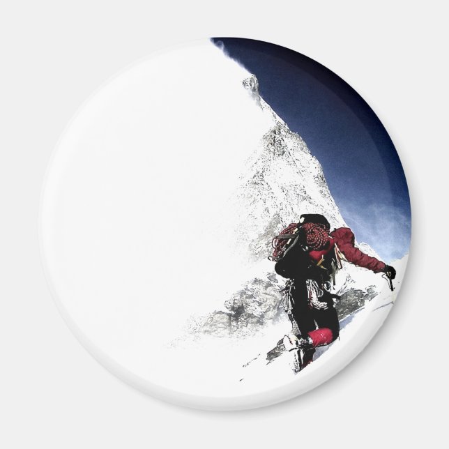 Mountain Climber Extreme Sports Magnet (Vorne)