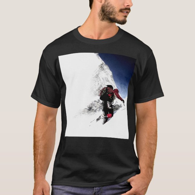 Mountain Climber Extreme Sports T-Shirt (Vorderseite)