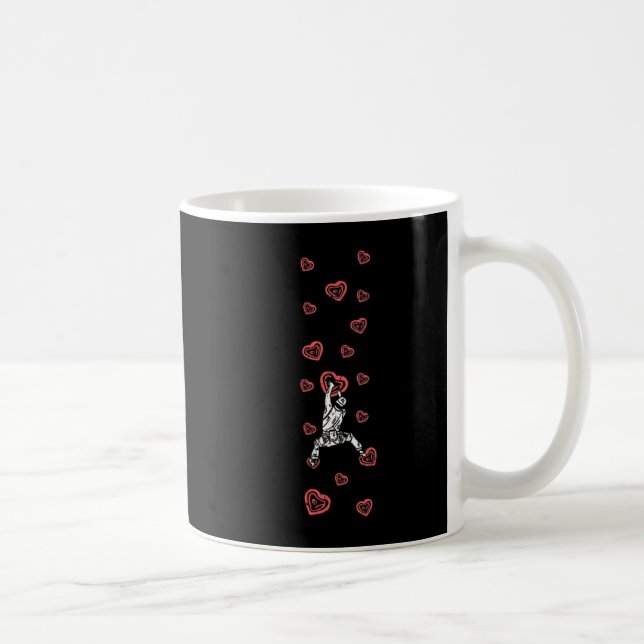 Mountain Climbing Holds Climber Valentine's Day Bo Kaffeetasse (Rechts)