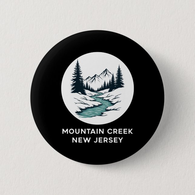 Mountain Creek New Jersey Sticker Button (Vorderseite)