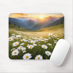 Mountain Daisy Field Mousepad