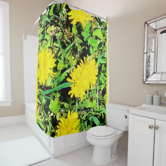 Mountain Dandelions Foto aus Ottawa Kanada Duschvorhang