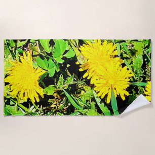 Mountain Dandelions Foto aus Ottawa Kanada Strandtuch