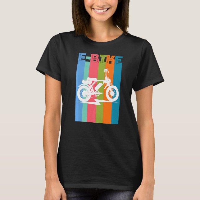 Mountain E Bike Rider Electric Power Bikes T-Shirt (Vorderseite)