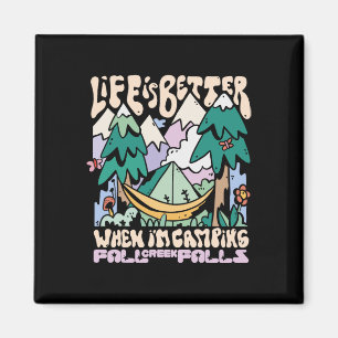 Mountain Fall Creek Falls Tennessee Camping Wild Magnet