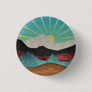 Mountain Fantasy Sunrise Button