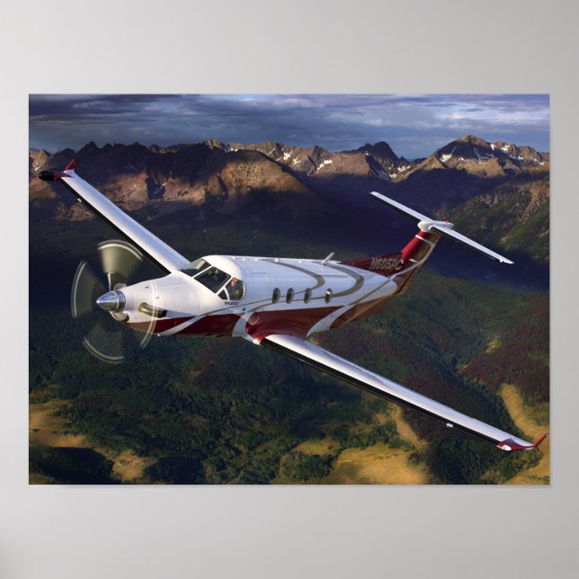 Mountain Flying PC-12 Poster (Vorne)