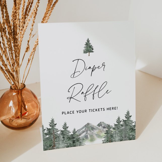 Mountain Forest Baby Shower Windschutzscheibe - Ti Sockelschild (Von Creator hochgeladen)