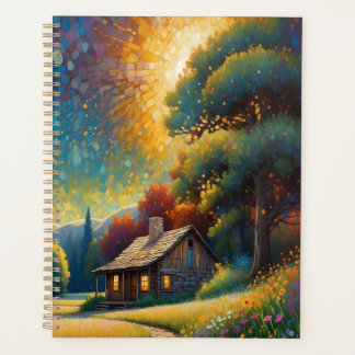 Mountain Forest Cabin Art Planer