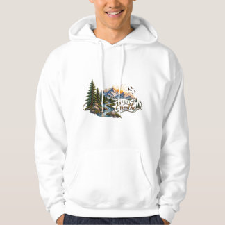 Mountain & Forest „Einfach Atmen“-T-Shirt Hoodie