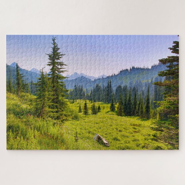 Mountain & Forest Landschaft Washington Staat Puzzle (Horizontal)