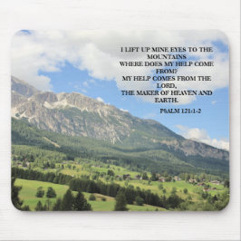 Mountain Foto Inspiration Christlich Bibel Verse Mousepad