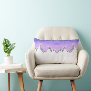 Mountain Galaxy Sky Pillow Lendenkissen