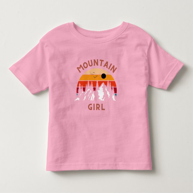 Mountain Girl Kleinkind T-shirt (Vorderseite)