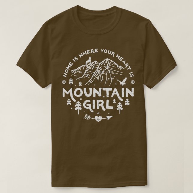 Mountain Girl white T-Shirt (Design vorne)