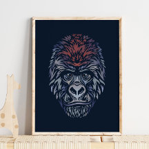 Mountain Gorilla - Wildlife Print | Gorilla Print