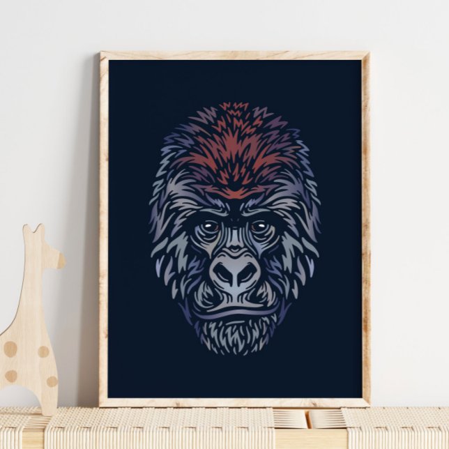 Mountain Gorilla - Wildlife Print | Gorilla Print Poster (Von Creator hochgeladen)