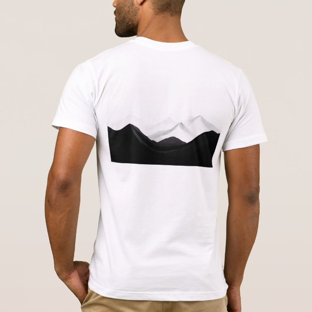 Mountain graphic t-shirt, perfect for nature lover T-Shirt (Rückseite)