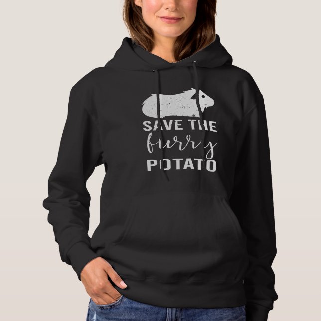 Mountain Guinea Pig Save The Furry Potato Hoodie (Vorderseite)