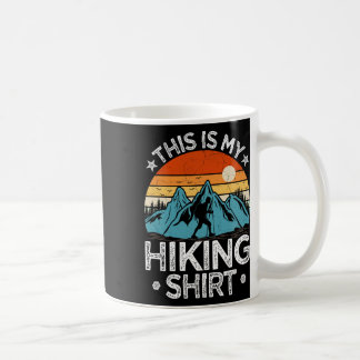 Mountain Hiking Adventure Vintage This Is My Hikin Kaffeetasse