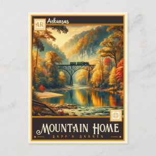 Mountain Home, Arkansas Vintage Postkarte