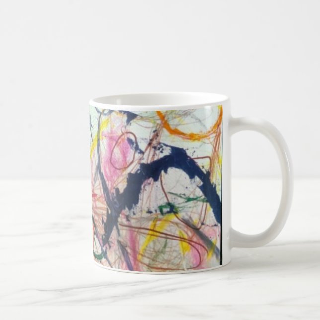 Mountain Horse Abstrakt Jeff Hankamer Artjunkhaus Kaffeetasse (Rechts)
