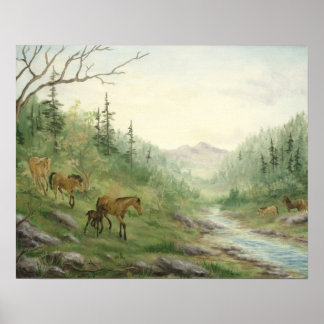 Mountain Horses Poster