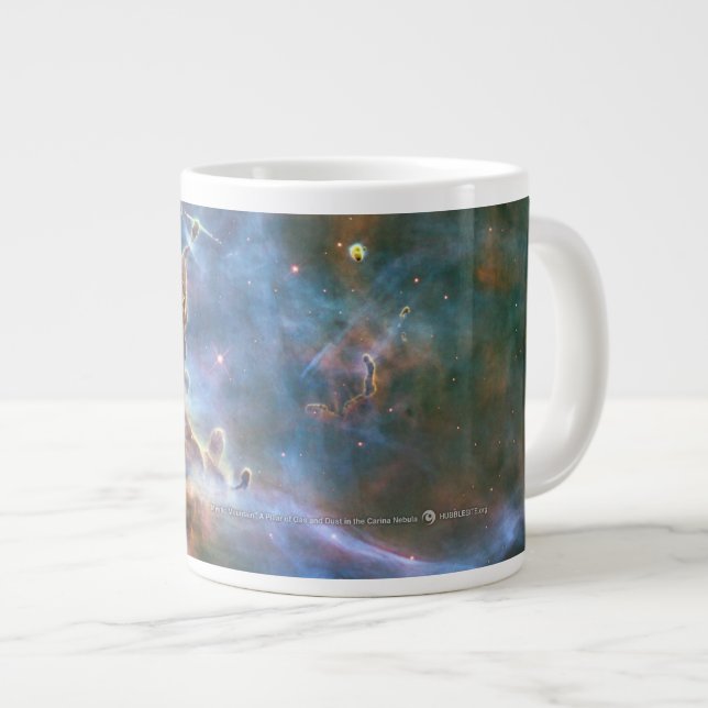 Mountain Hubble Teleskop Cosmic Clouds Kaffee Tass Jumbo-Tasse (Vorderseite Rechts)