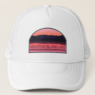 Mountain Island Lake North Carolina Red Sunrise Truckerkappe
