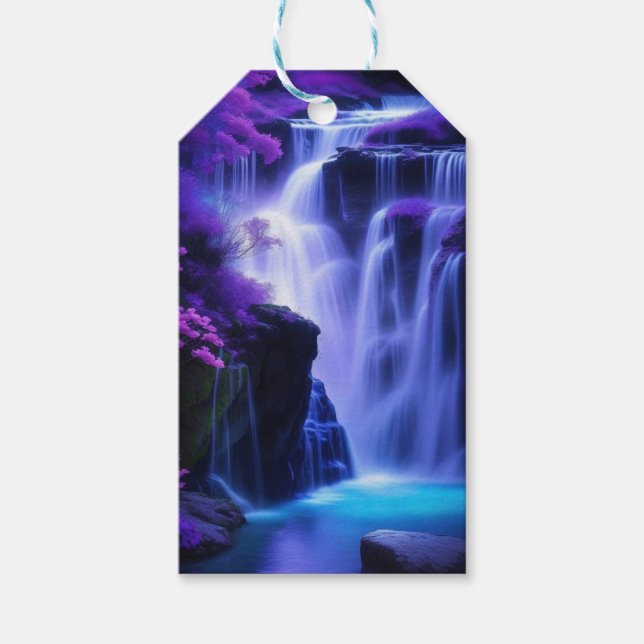 Mountain Jharna Natural Design Geschenkkarte Geschenkanhänger (Vorderseite)