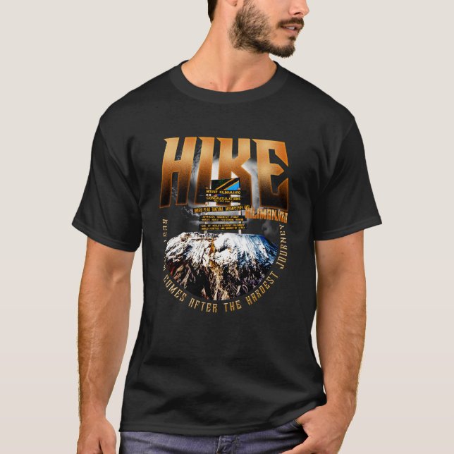 Mountain Kilimanjaro/Höchster Berg in Afrika T-Shirt (Vorderseite)