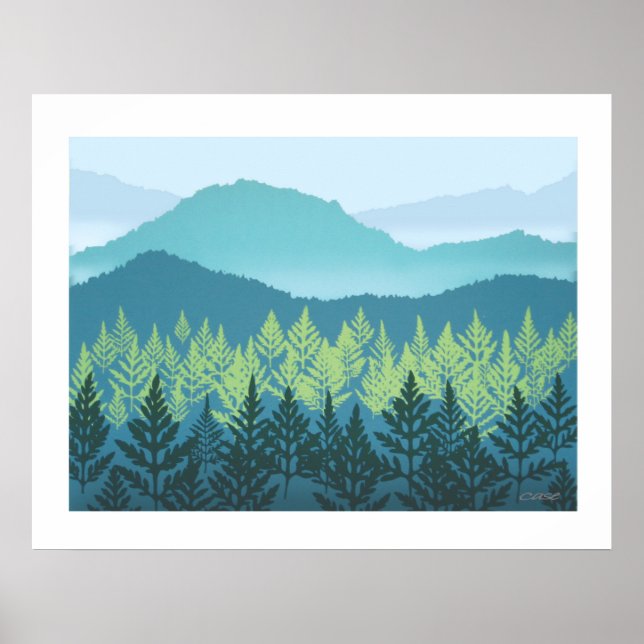 Mountain Kinderzimmer Poster (Vorne)