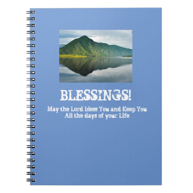 Mountain Lake Blessings Journal Notizblock (Vorderseite)