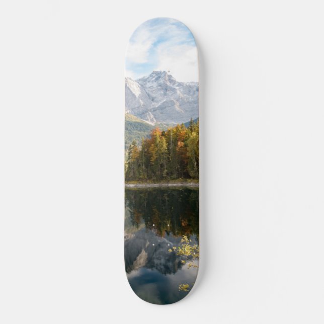 Mountain Lake Bliss #1 #cabin #decor #wall #art Skateboard (Vorderseite)