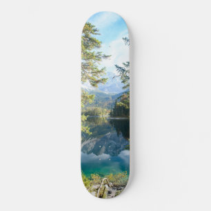 Mountain Lake Bliss #2 #cabin #decor #wall #art Skateboard