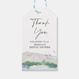 Mountain Lake Brautparty Gefälligkeitstag Geschenkanhänger