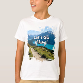 Mountain Lake Let's Go Wandern T-Shirt