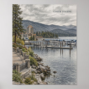 Mountain Lake Reflection Poster #116