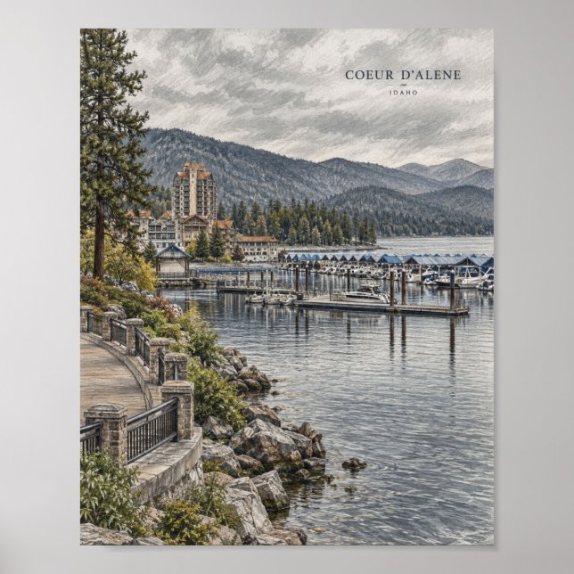 Mountain Lake Reflection Poster #116 (Vorne)