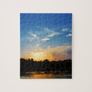 Mountain Lake Sunset Puzzle