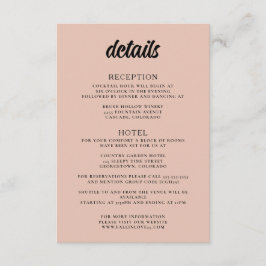 Mountain Lake Wedding Begleitkarte