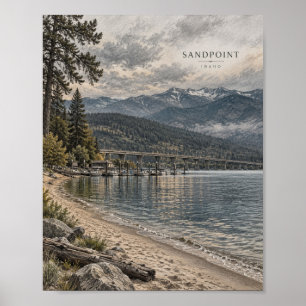 Mountain Lake Wilderness Landschaftsposter #239 Poster