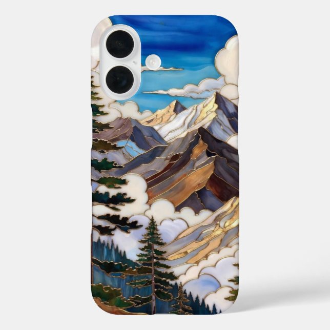 Mountain Landscape iPhone Case Nature ScenicDesign (Rückseite)