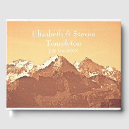 Mountain Landscape Wedding Gästebuch
