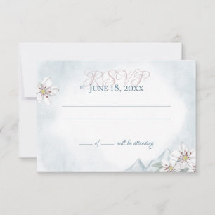 Mountain Laurel Wedding Response Card Einladung