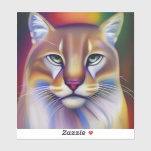 Mountain Lion Art Aufkleber