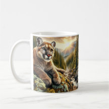 Mountain Lion Big Cat Kaffee Tasse